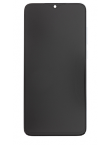 LCD-skärm + beröringsenhet + framsida för Xiaomi Redmi Note 8 Pro - Vit (Service Pack)
