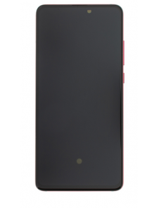LCD-display + Touch Unit + Framsida för Xiaomi Mi9T - Röd (Service Pack)