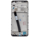LCD-skärm + beröringsenhet + framsida för Xiaomi Redmi 7A - Svart (Service Pack)