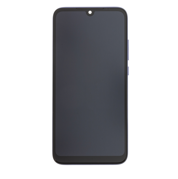 LCD-display + Touch Unit + Framsida för Xiaomi Redmi 7 - Blå (Service Pack)