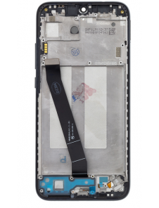 LCD-display + Touch Unit + Framsida för Xiaomi Redmi 7 - Svart (Service Pack)
