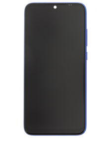LCD-skärm + beröringsenhet + framsida för Xiaomi Redmi Note 7 - Blå (servicepack)