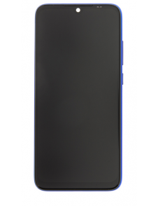 LCD-skärm + beröringsenhet + framsida för Xiaomi Redmi Note 7 - Blå (servicepack)