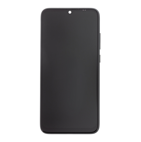 LCD-skärm + beröringsenhet + framsida för Xiaomi Redmi Note 7 - Svart (Service Pack)