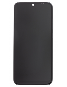 LCD-skärm + beröringsenhet + framsida för Xiaomi Redmi Note 7 - Svart (Service Pack)