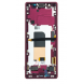 LCD-display + Touch Unit + Framsida Sony Xperia 5 - Röd (Service Pack)