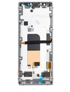 LCD-skärm + pekdon + främre skal Sony Xperia 5 - Grå (Service pack)