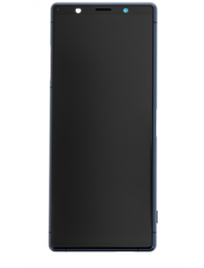 LCD-display + Touch Unit + Framsida Sony Xperia 5 - Blå (Service Pack)