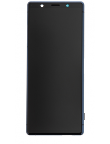 LCD-display + Touch Unit + Framsida Sony Xperia 5 - Blå (Service Pack)