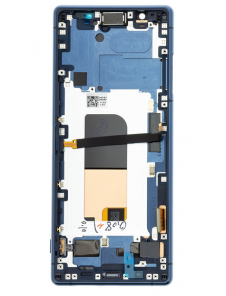 LCD-display + Touch Unit + Framsida Sony Xperia 5 - Blå (Service Pack)