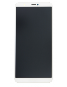 LCD-skärm + beröringsenhet + framsida Huawei P Smart - Vit (Service Pack)