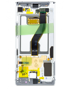LCD-skärm + beröringsenhet Samsung Galaxy Note 10 Plus - Vit (Service Pack)