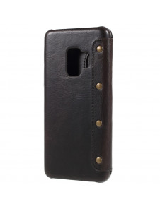 JollyFX Genuine Plånboksläderfodral till Samsung Galaxy S9 - Svart