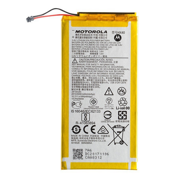 Motorola Batteri 3000mAh Li-Ion HX40 (Bulk)