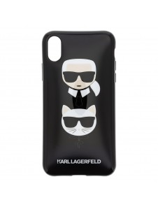 Karl Lagerfeld hårt fodral TPU Cover KLHCI61TPUKICKC iPhone XR - Svart