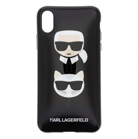 Karl Lagerfeld hårt fodral TPU Cover KLHCI61TPUKICKC iPhone XR - Svart