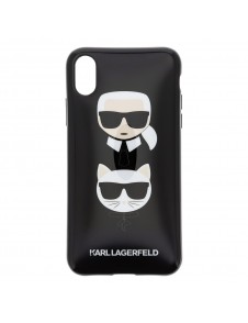Karl Lagerfeld hårt fodral TPU Cover KLHCI61TPUKICKC iPhone XR - Svart