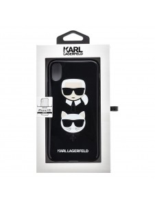 Karl Lagerfeld hårt fodral TPU Cover KLHCI61TPUKICKC iPhone XR - Svart