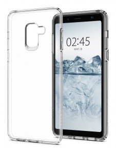 Spigen Liquid Crystal fodral täcker Samsung Galaxy A8 2018 A530 - Klar