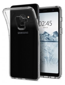 Spigen Liquid Crystal fodral täcker Samsung Galaxy A8 2018 A530 - Klar