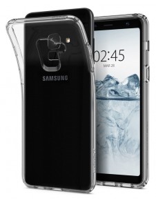 Spigen Liquid Crystal fodral täcker Samsung Galaxy A8 2018 A530 - Klar