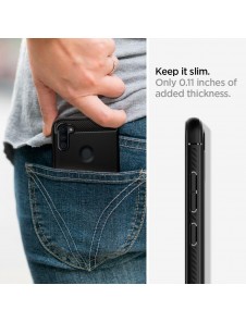 Samsung Galaxy A11 och väldigt snyggt skydd från Spigen.