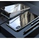 JollyFX Full Magnetisk Fodral Full Body Front och Back Cover + härdat glas för iPhone XS Max - Svart-transparent