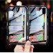 JollyFX Full Magnetisk Fodral Full Body Front och Back Cover + härdat glas för iPhone XS Max - Svart-transparent