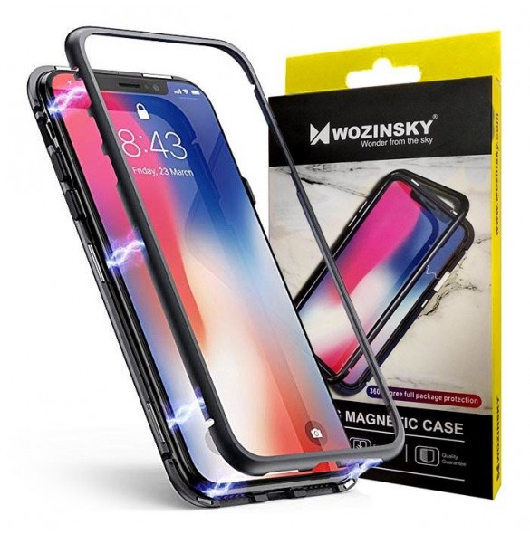 JollyFX Magnetic Case Full Body Frame (inget skärmskydd) till Huawei Mate 20 Pro - Svart