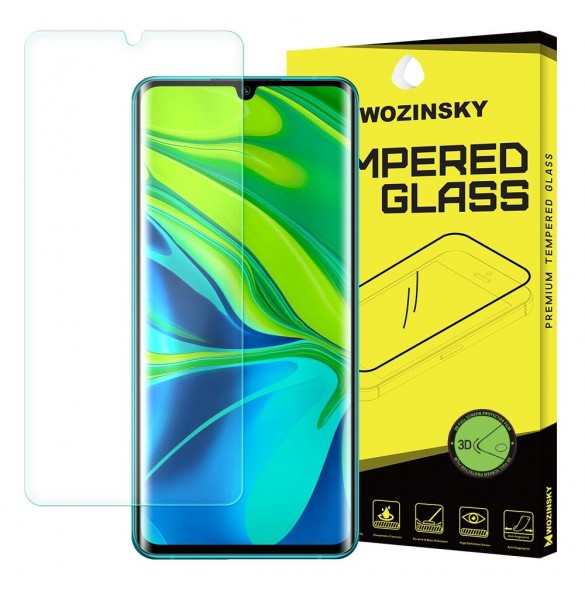 Wozinsky 3D Screen Protector Film Full Coveraged skärmskydd full täckning med ramsväska vänlig för Xiaomi Mi Note 10 Pro - 2pcs