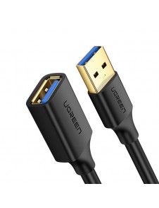 Ugreen USB 3.0 (hona) - USB 3.0 (hane) kabel förlängningssladd 1 m - Svart (10368) Ex-display