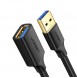 Ugreen USB 3.0 (hona) - USB 3.0 (hane) kabel förlängningssladd 1 m - Svart (10368) Ex-display
