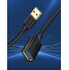 Ugreen USB 3.0 (hona) - USB 3.0 (hane) kabel förlängningssladd 1 m - Svart (10368) Ex-display
