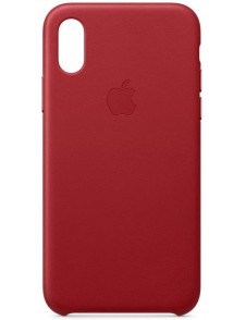 Apple MRWK2ZM/A Läder Skyddande till iPhone XS, iPhone X  - Röd