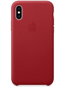 Apple MRWK2ZM/A Läder Skyddande till iPhone XS, iPhone X  - Röd
