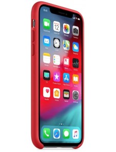 Apple MRWC2ZM/A Silikon Case Skal till iPhone X, iPhone XS - Röd
