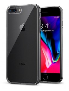 Spigen Liquid Crystal fallet täcker iPhone 8 Plus / 7 Plus - Genomskinlig