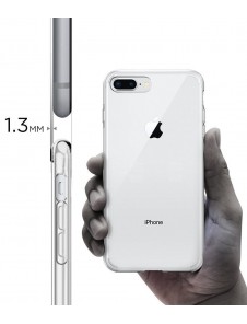Spigen Liquid Crystal fallet täcker iPhone 8 Plus / 7 Plus - Genomskinlig