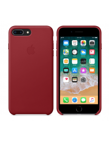 Apple MQHN2ZM/A till iPhone 7 Plus, iPhone 8 Plus Läderskal  - Röd