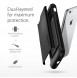 Spigen Slim Armor CS plånbok fodral iPhone 8 / iPhone 7 / iPhone SE 2020 - Svart