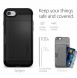 Spigen Slim Armor CS plånbok fodral iPhone 8 / iPhone 7 / iPhone SE 2020 - Svart