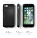 Spigen Slim Armor CS plånbok fodral iPhone 8 / iPhone 7 / iPhone SE 2020 - Svart