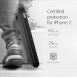 Spigen Slim Armor CS plånbok fodral iPhone 8 / iPhone 7 / iPhone SE 2020 - Svart