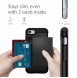 Spigen Slim Armor CS plånbok fodral iPhone 8 / iPhone 7 / iPhone SE 2020 - Svart