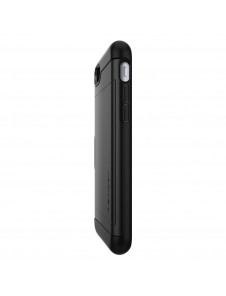 Spigen Slim Armor CS plånbok fodral iPhone 8 / iPhone 7 / iPhone SE 2020 - Svart