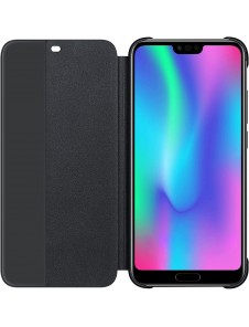 Huawei 51992478 S-View Case Vikbart Fodral Till Huawei Honor 10 - Svart