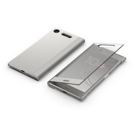 Sony Style Cover Stand SCTG50 Vikbart fodral för Sony XPERIA XZ1 - Silver