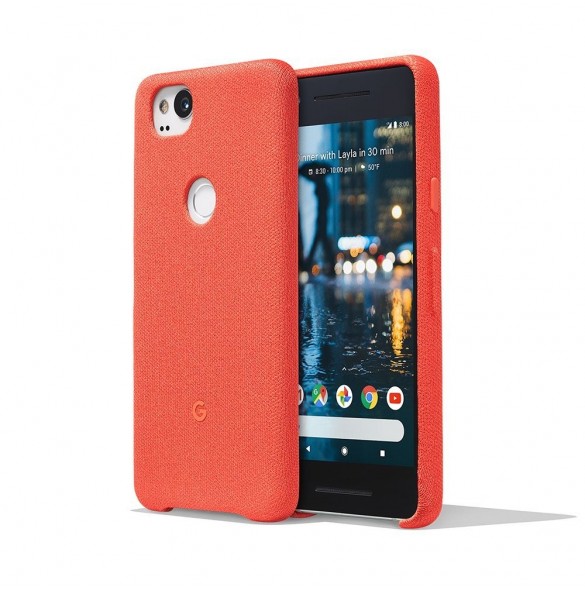 Google GA00162 Case Cover Fabric Skal till Google Pixel 2 - Coral