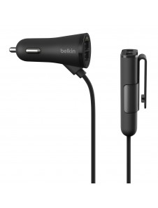 Belkin Road Rockstar 4 Port Car Charger 7.2A 1.8M - Svart