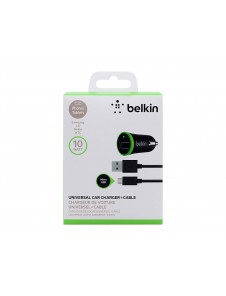 Belkin Universal Removable Micro-USB Charge and Sync Cable - 2.1 A Micro USB Car Charger, Svart
